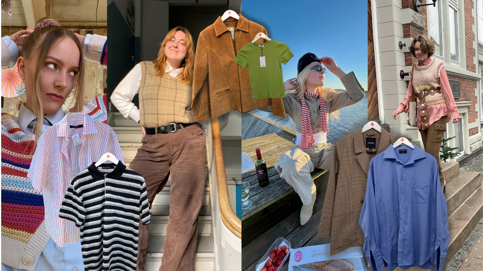 Damer der er stylet i efterårstøj